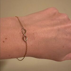 Gold Infinity Sign Bracelet